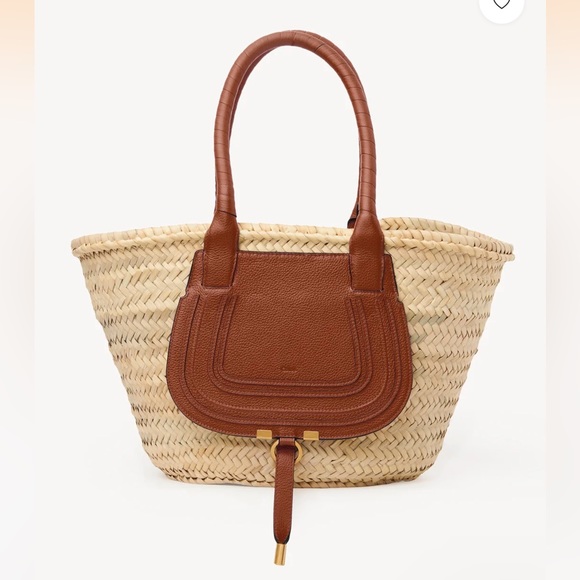 Chloe Handbags - Chloe medium marcie basket tote NWT in Tan